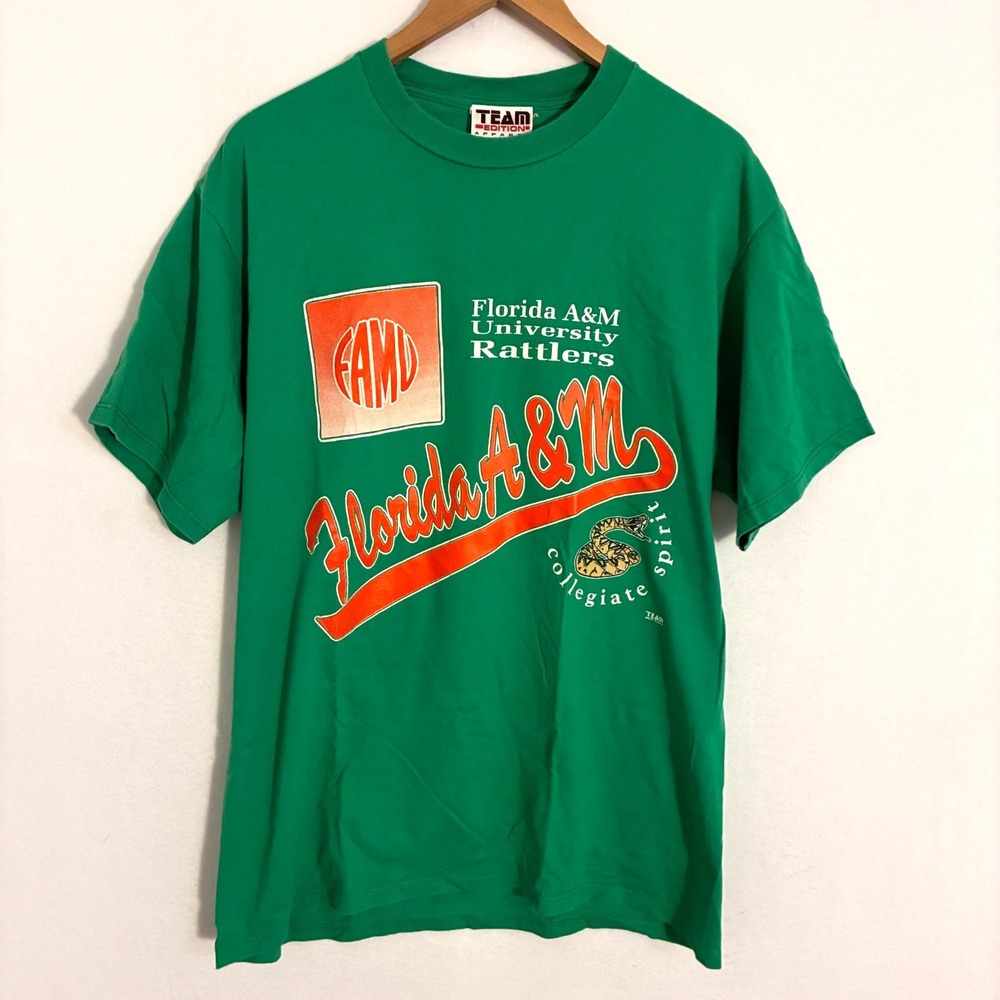 Vintage 90s Florida A&M University FAMU Rattlers Team Edition Shirt Men's XL